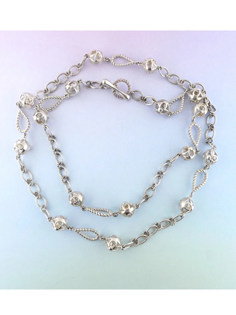 Sterling Silver Fancy Ornate 32
